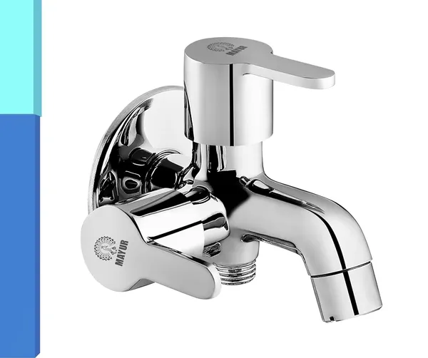 MAYUR_ÖCICH_Brass_2_In_1_Bib_Tap_For_Bathroom_With_Wall_Flange_10_Years_Warranty_+