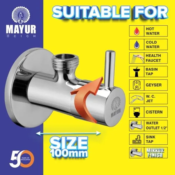 MAYUR_ÖCICH_Brass_Angle_Valve_With_Wall_Flange_For_Bathroom_And_Kitchen_(FLARE)