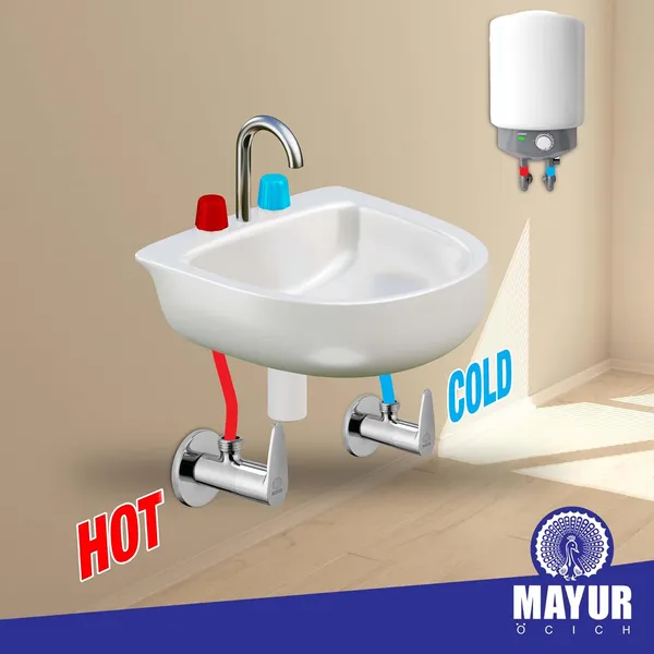 MAYUR_ÖCICH_Brass_Angle_Valve_With_Wall_Flange_For_Bathroom_And_Kitchen_(TRENDY)