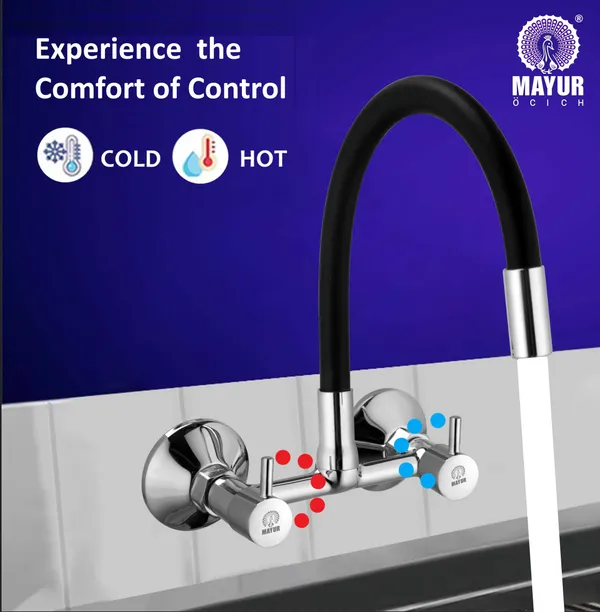 MAYUR_ÖCICH_Brass_Kitchen_Sink_Mixer_Tap_|_Flexible_360_Silicone_Swivel_Spout_|_Hot_&_Cold_Dual_Handle_Faucet_For_Kitchen_|_Chrome_Finish_|_10-Year_Warranty