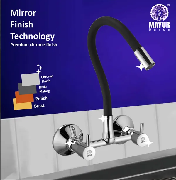 MAYUR_ÖCICH_Brass_Kitchen_Sink_Mixer_Tap_|_Flexible_360_Silicone_Swivel_Spout_|_Hot_&_Cold_Dual_Handle_Faucet_For_Kitchen_|_Chrome_Finish_|_10-Year_Warranty