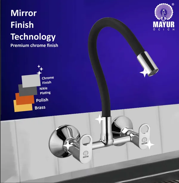 MAYUR_ÖCICH_Brass_Kitchen_Sink_Mixer_Tap_|_Flexible_360_Silicone_Swivel_Spout_|_Hot_&_Cold_Dual_Handle_Faucet_For_Kitchen_|_Chrome_Finish_|_10-Year_Warranty