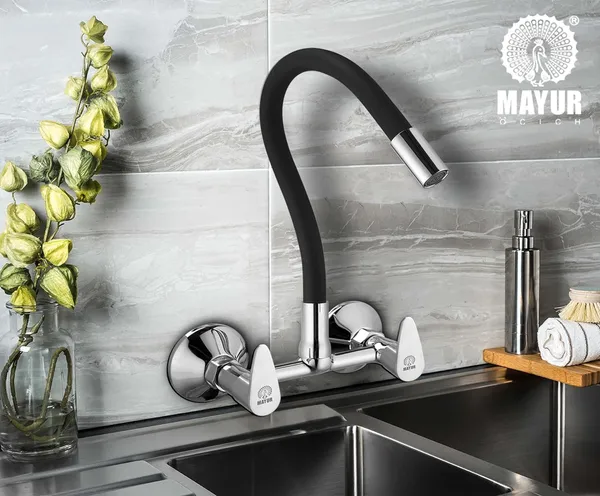 Brass_Kitchen_Sink_Mixer_Tap_|_Flexible_360_Silicone_Swivel_Spout_|_Hot_&_Cold_Dual_Handle_Faucet_For_Kitchen_|_Chrome_Finish_With_10-Year_Warranty_(Trendy-1704SF).