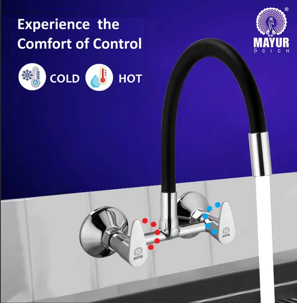 Brass_Kitchen_Sink_Mixer_Tap_|_Flexible_360_Silicone_Swivel_Spout_|_Hot_&_Cold_Dual_Handle_Faucet_For_Kitchen_|_Chrome_Finish_With_10-Year_Warranty_(Trendy-1704SF).
