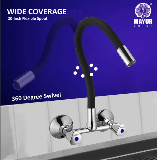 MAYUR_ÖCICH_Brass_Kitchen_Sink_Mixer_Tap_|_Flexible_360_Silicone_Swivel_Spout_|_Hot_&_Cold_Dual_Handle_Faucet_For_Kitchen_|_Chrome_Finish_|_10-Year_Warranty