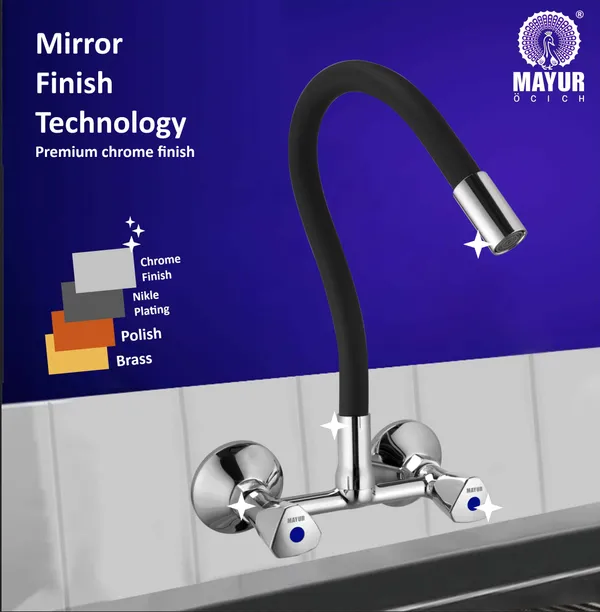 MAYUR_ÖCICH_Brass_Kitchen_Sink_Mixer_Tap_|_Flexible_360_Silicone_Swivel_Spout_|_Hot_&_Cold_Dual_Handle_Faucet_For_Kitchen_|_Chrome_Finish_|_10-Year_Warranty