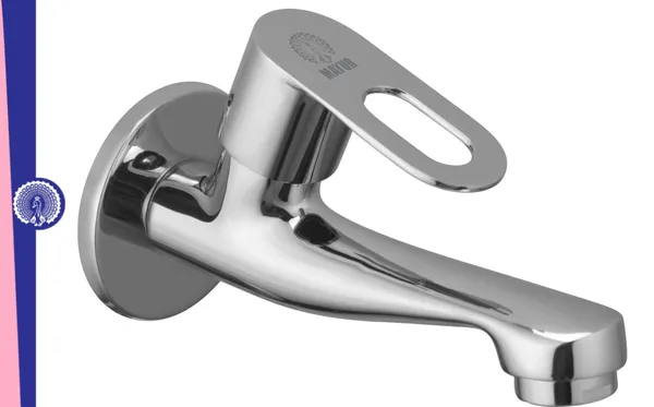 MAYUR_ÖCICH_Brass_Long_Body_Bib_Tap_For_Bathroom_And_Kitchen_With_Wall_Flange_(MILANO-4206)_10_Years_Warranty