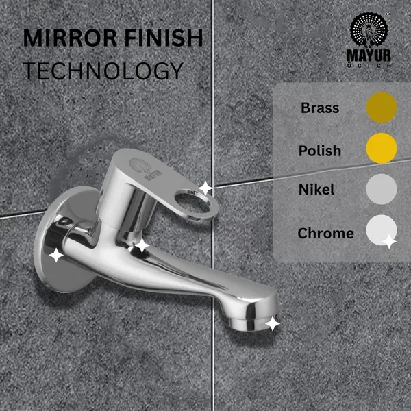 Brass_Long_Body_Bib_Tap_For_Bathroom_And_Kitchen_With_Wall_Flange_(Ornix-3206)_10_Years_Warranty