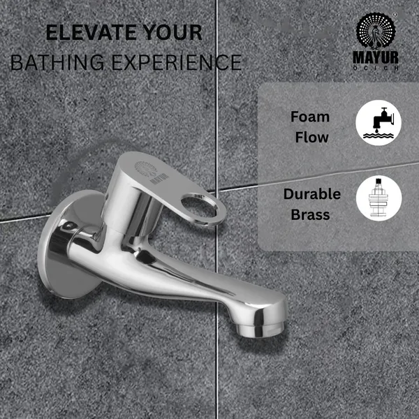 Brass_Long_Body_Bib_Tap_For_Bathroom_And_Kitchen_With_Wall_Flange_(Ornix-3206)_10_Years_Warranty