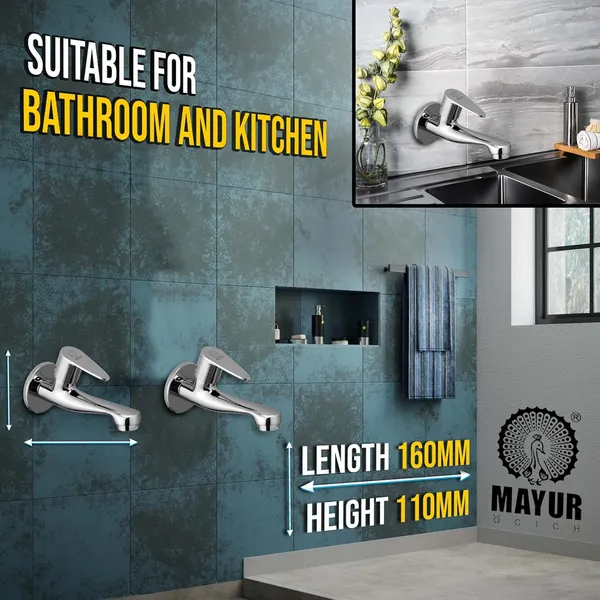 Brass_Long_Body_Bib_Tap_For_Bathroom_And_Kitchen_With_Wall_Flange_(Trendy-1206)_10_Years_Warranty