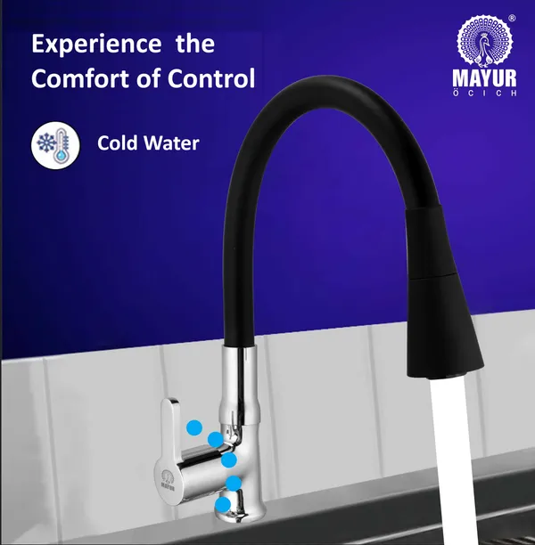MAYUR_ÖCICH_Brass_Swan_Neck_Kitchen_Sink_Tap_With_Flexible_Dual_Flow_Spout_|_360_Swivel_|_Cold_Water_Faucet_With_Silicone_Spout_|_Chrome_Finish_|_Premium_Brass_Build_|_10-Year_Warranty_(FUSION)