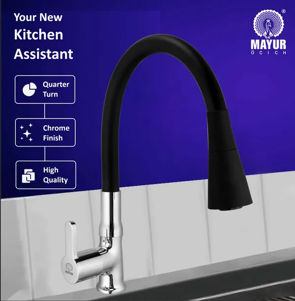 MAYUR_ÖCICH_Brass_Swan_Neck_Kitchen_Sink_Tap_With_Flexible_Dual_Flow_Spout_|_360_Swivel_|_Cold_Water_Faucet_With_Silicone_Spout_|_Chrome_Finish_|_Premium_Brass_Build_|_10-Year_Warranty_(FUSION)