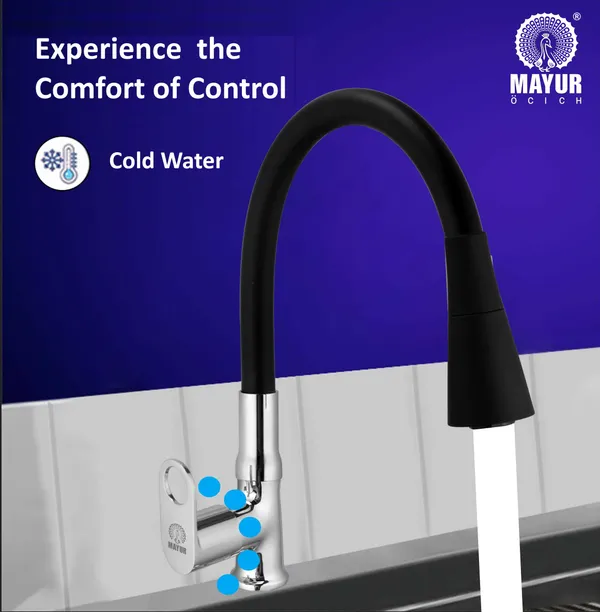 MAYUR_ÖCICH_Brass_Swan_Neck_Kitchen_Sink_Tap_With_Flexible_Dual_Flow_Spout_|_360_Swivel_|_Cold_Water_Faucet_With_Silicone_Spout_|_Chrome_Finish_|_Premium_Brass_Build_|_10-Year_Warranty_(ORNIX)