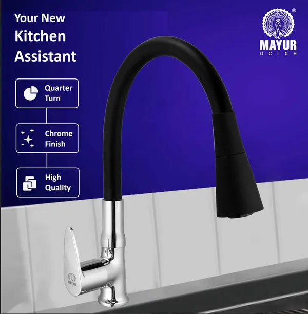 MAYUR_ÖCICH_Brass_Swan_Neck_Kitchen_Sink_Tap_With_Flexible_Dual_Flow_Spout_|_360_Swivel_|_Cold_Water_Faucet_With_Silicone_Spout_|_Chrome_Finish_|_Premium_Brass_Build_|_10-Year_Warranty_(TRENDY)