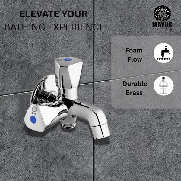 MAYUR_ÖCICH_Brass_2_In_1_Bib_Tap_For_Bathroom_With_Wall_Flange_10_Years_Warranty_+