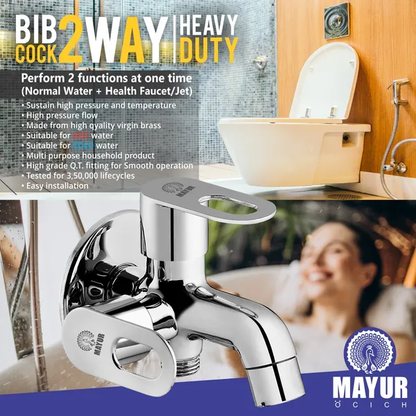 MAYUR_ÖCICH_Brass_2_In_1_Bib_Tap_For_Bathroom_With_Wall_Flange_10_Years_Warranty_+