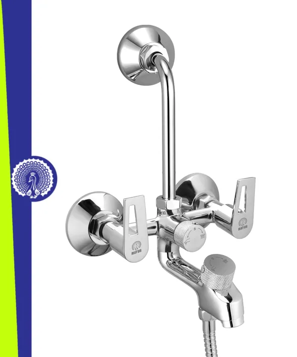 MAYUR_ÖCICH_Brass_3-In-1_Wall_Mixer_Tap_For_Bathroom_With_Overhead_&_Hand_Shower_Arrangement_|_Chrome_Finish_|_Hot_&_Cold_Water_Mixer_|_10-Year_Warranty