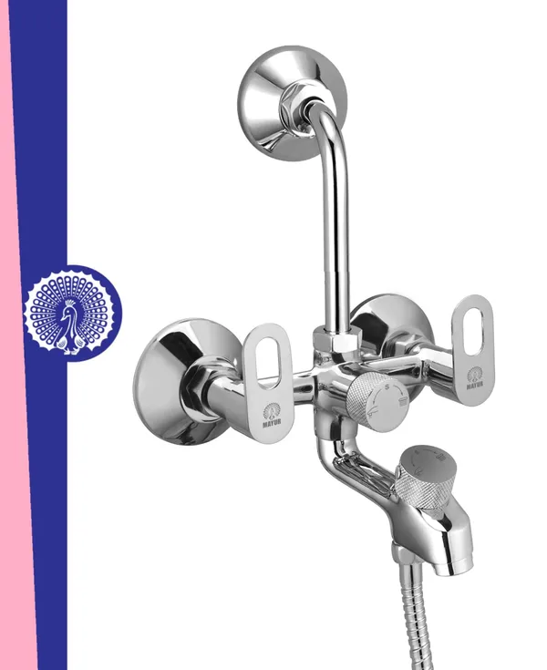 MAYUR_ÖCICH_Brass_3-In-1_Wall_Mixer_Tap_For_Bathroom_With_Overhead_&_Hand_Shower_Arrangement_|_Chrome_Finish_|_Hot_&_Cold_Water_Mixer_|_10-Year_Warranty