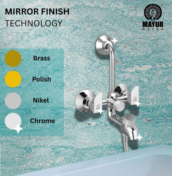 MAYUR_ÖCICH_Brass_3-In-1_Wall_Mixer_Tap_For_Bathroom_With_Overhead_&_Hand_Shower_Arrangement_|_Chrome_Finish_|_Hot_&_Cold_Water_Mixer_|_10-Year_Warranty