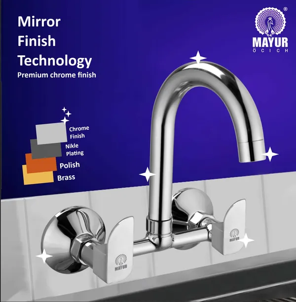 MAYUR_ÖCICH_Brass_Kitchen_Sink_Mixer_Tap_|_360_Swivel_Spout_|_Hot_&_Cold_Dual_Handle_Faucet_For_Kitchen_|_Chrome_Finish_With_Foam_Flow_Aerator_&_10-Year_Warranty