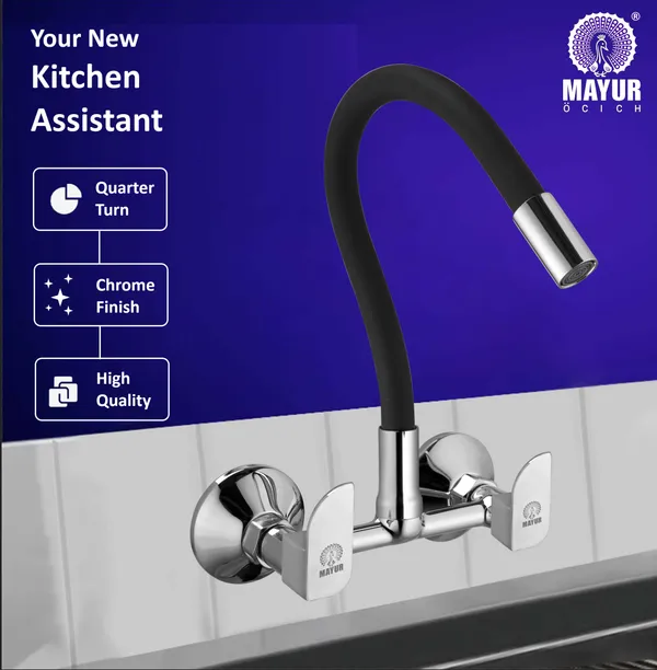 MAYUR_ÖCICH_Brass_Kitchen_Sink_Mixer_Tap_|_Flexible_360_Silicone_Swivel_Spout_|_Hot_&_Cold_Dual_Handle_Faucet_For_Kitchen_|_Chrome_Finish_|_10-Year_Warranty