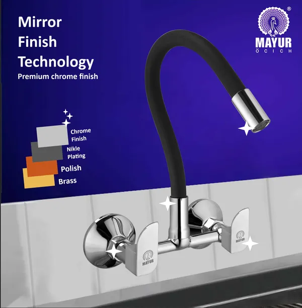 MAYUR_ÖCICH_Brass_Kitchen_Sink_Mixer_Tap_|_Flexible_360_Silicone_Swivel_Spout_|_Hot_&_Cold_Dual_Handle_Faucet_For_Kitchen_|_Chrome_Finish_|_10-Year_Warranty