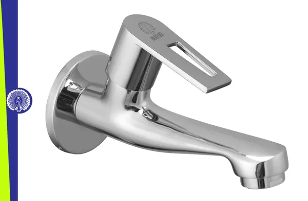 MAYUR_ÖCICH_Brass_Long_Body_Bib_Tap_For_Bathroom_And_Kitchen_With_Wall_Flange_(ARIA-8206)_10_Years_Warranty