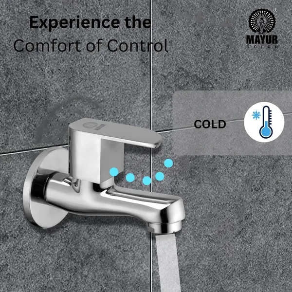 MAYUR_ÖCICH_Brass_Short_Body_Bib_Tap_With_Wall_Flange_For_Bathroom_And_Kitchen_|_10_Year_Warranty