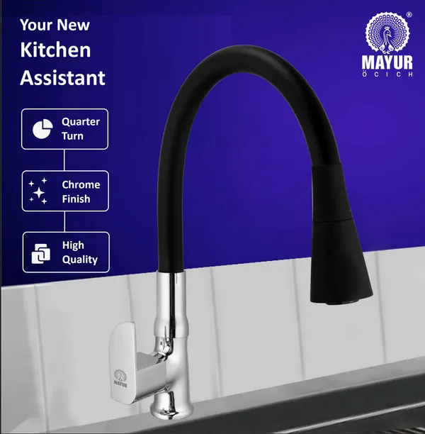 MAYUR_ÖCICH_Brass_Swan_Neck_Kitchen_Sink_Tap_With_Flexible_Dual_Flow_Spout_|_360_Swivel_|_Cold_Water_Faucet_With_Silicone_Spout_|_Chrome_Finish_|_Premium_Brass_Build_|_10-Year_Warranty_(ALIVE)