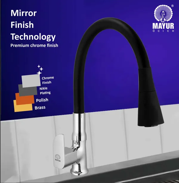 MAYUR_ÖCICH_Brass_Swan_Neck_Kitchen_Sink_Tap_With_Flexible_Dual_Flow_Spout_|_360_Swivel_|_Cold_Water_Faucet_With_Silicone_Spout_|_Chrome_Finish_|_Premium_Brass_Build_|_10-Year_Warranty_(ALIVE)