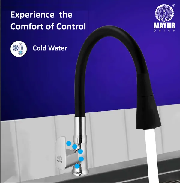 MAYUR_ÖCICH_Brass_Swan_Neck_Kitchen_Sink_Tap_With_Flexible_Dual_Flow_Spout_|_360_Swivel_|_Cold_Water_Faucet_With_Silicone_Spout_|_Chrome_Finish_|_Premium_Brass_Build_|_10-Year_Warranty_(ALIVE)