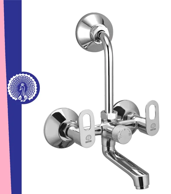 MAYUR_ÖCICH_Brass_Wall_Mixer_Tap_For_Bathroom_With_Overhead_Shower_Arrangement_|_Chrome_Finish,_Hot_&_Cold_Water_Mixer,_10-Year_Warranty