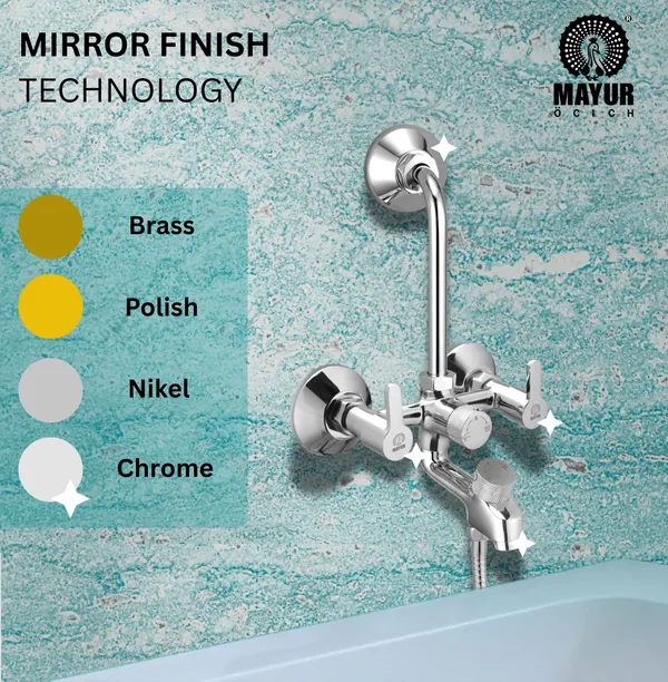MAYUR_ÖCICH_Brass_3-In-1_Wall_Mixer_Tap_For_Bathroom_With_Overhead_&_Hand_Shower_Arrangement_|_Chrome_Finish,_Hot_&_Cold_Water_Mixer,_10-Year_Warranty