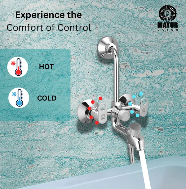 MAYUR_ÖCICH_Brass_3-In-1_Wall_Mixer_Tap_For_Bathroom_With_Overhead_&_Hand_Shower_Arrangement_|_Chrome_Finish_|_Hot_&_Cold_Water_Mixer_|_10-Year_Warranty