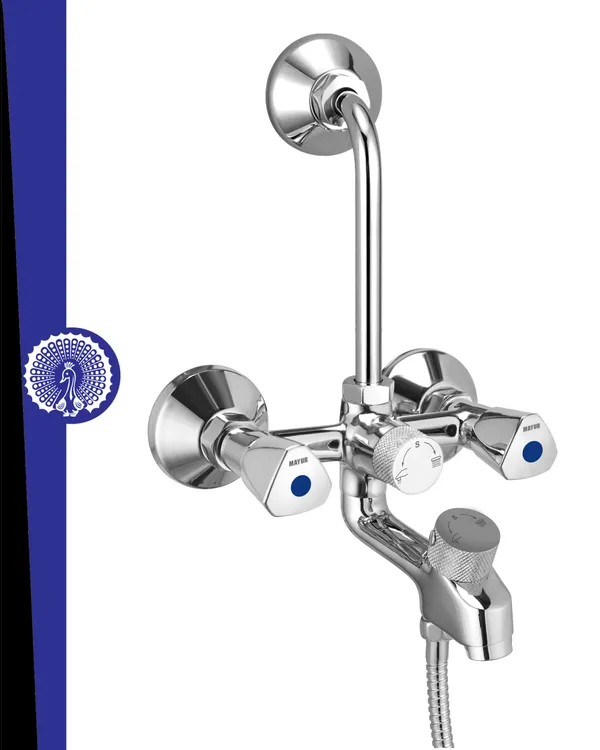 MAYUR_ÖCICH_Brass_3-In-1_Wall_Mixer_Tap_For_Bathroom_With_Overhead_&_Hand_Shower_Arrangement_|_Chrome_Finish,_Hot_&_Cold_Water_Mixer,_10-Year_Warranty