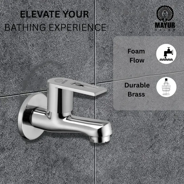MAYUR_ÖCICH_Brass_Short_Body_Bib_Tap_With_Wall_Flange_For_Bathroom_And_Kitchen_|_10_Year_Warranty