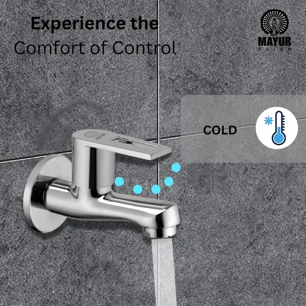 MAYUR_ÖCICH_Brass_Short_Body_Bib_Tap_With_Wall_Flange_For_Bathroom_And_Kitchen_|_10_Year_Warranty