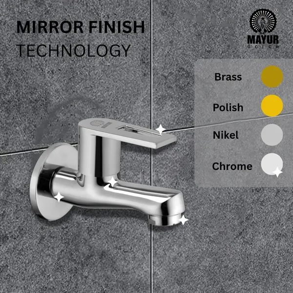 MAYUR_ÖCICH_Brass_Short_Body_Bib_Tap_With_Wall_Flange_For_Bathroom_And_Kitchen_|_10_Year_Warranty