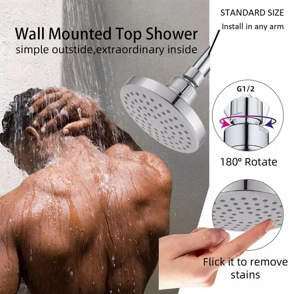 MAYUR_ÖCICH_ABS_4-INCH_Rain_Flow_Overhead_Shower_With_Arm_|_Chrome_Finished_Shower_Head_for_Bathroom(OHS-512B-R6)