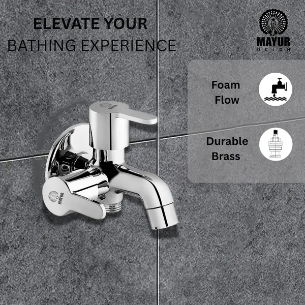 MAYUR_ÖCICH_Brass_2_In_1_Bib_Tap_For_Bathroom_With_Wall_Flange_10_Years_Warranty_+