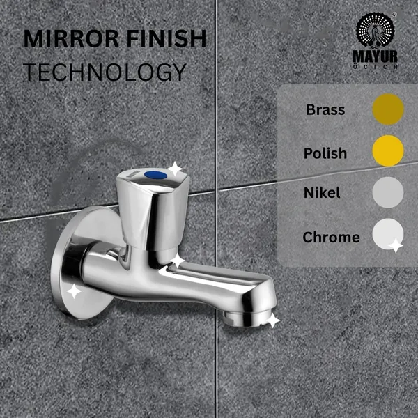 MAYUR_ÖCICH_Brass_Short_Body_Bib_Tap_With_Wall_Flange_For_Bathroom_And_Kitchen_|_10_Year_Warranty