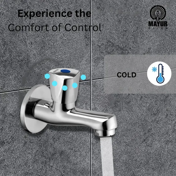 MAYUR_ÖCICH_Brass_Short_Body_Bib_Tap_With_Wall_Flange_For_Bathroom_And_Kitchen_|_10_Year_Warranty