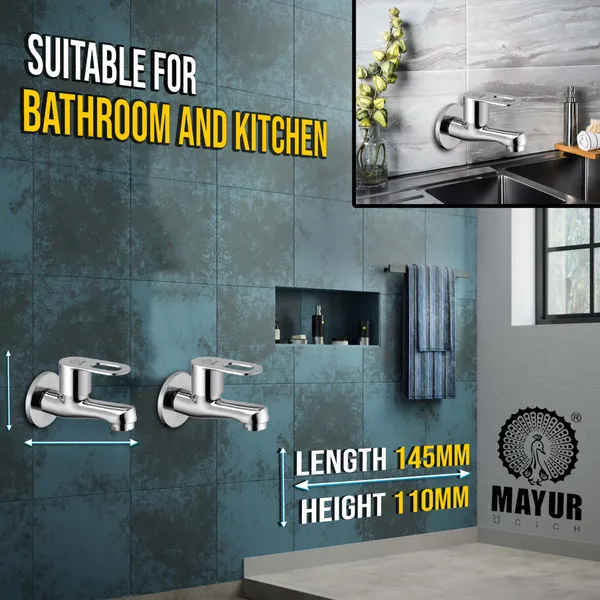 MAYUR_ÖCICH_Brass_Short_Body_Bib_Tap_With_Wall_Flange_For_Bathroom_And_Kitchen_|_10_Year_Warranty