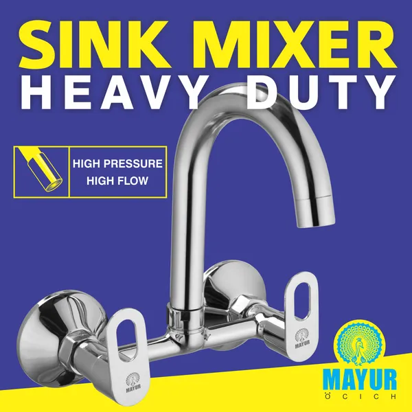 MAYUR_ÖCICH_Brass_Kitchen_Sink_Mixer_Tap_|_360_Swivel_Spout_|_Hot_&_Cold_Dual_Handle_Faucet_For_Kitchen_|_Chrome_Finish_With_Foam_Flow_Aerator_&_10-Year_Warranty