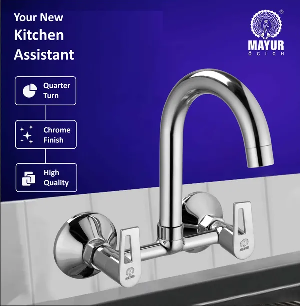 MAYUR_ÖCICH_Brass_Kitchen_Sink_Mixer_Tap_|_360_Swivel_Spout_|_Hot_&_Cold_Dual_Handle_Faucet_For_Kitchen_|_Chrome_Finish_With_Foam_Flow_Aerator_&_10-Year_Warranty