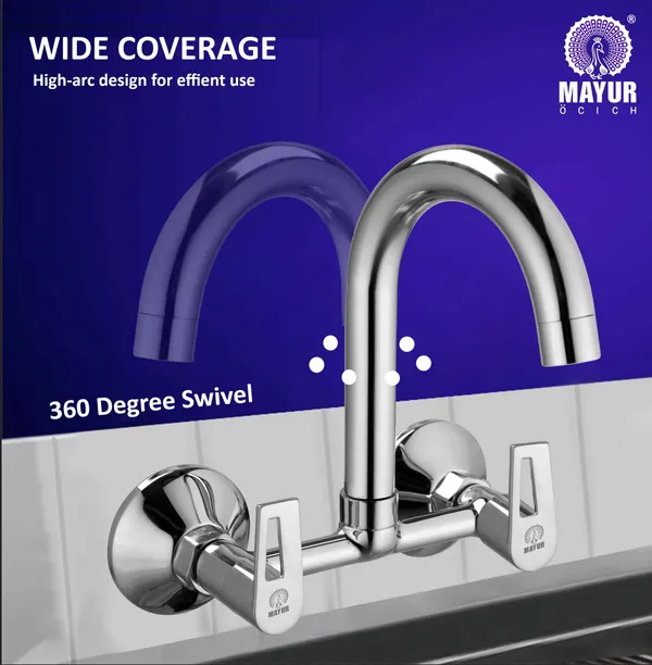 MAYUR_ÖCICH_Brass_Kitchen_Sink_Mixer_Tap_|_360_Swivel_Spout_|_Hot_&_Cold_Dual_Handle_Faucet_For_Kitchen_|_Chrome_Finish_With_Foam_Flow_Aerator_&_10-Year_Warranty