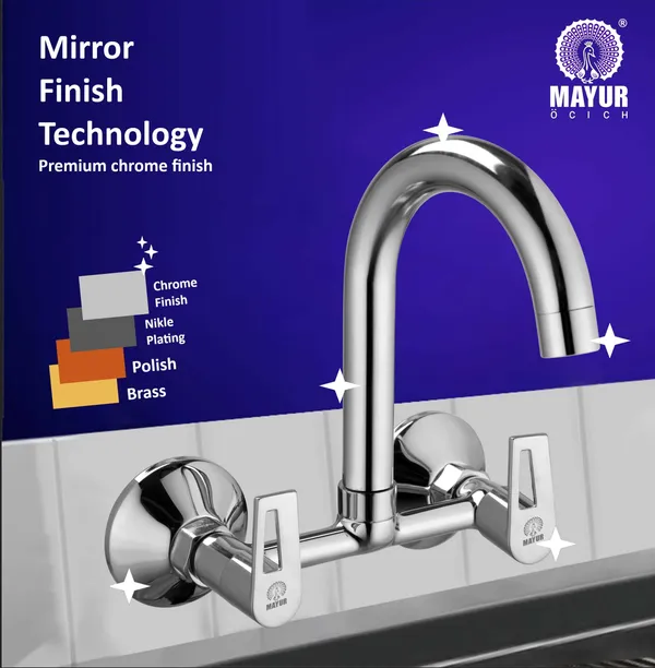 MAYUR_ÖCICH_Brass_Kitchen_Sink_Mixer_Tap_|_360_Swivel_Spout_|_Hot_&_Cold_Dual_Handle_Faucet_For_Kitchen_|_Chrome_Finish_With_Foam_Flow_Aerator_&_10-Year_Warranty