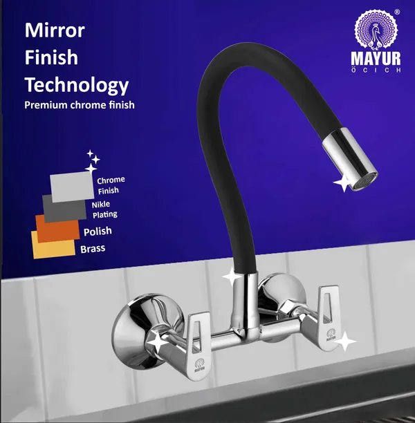 MAYUR_ÖCICH_Brass_Kitchen_Sink_Mixer_Tap_|_Flexible_360_Silicone_Swivel_Spout_|_Hot_&_Cold_Dual_Handle_Faucet_For_Kitchen_|_Chrome_Finish_|_10-Year_Warranty