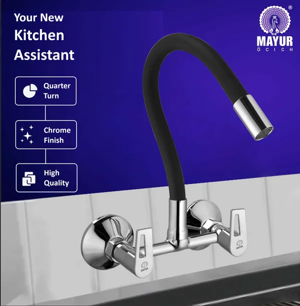 MAYUR_ÖCICH_Brass_Kitchen_Sink_Mixer_Tap_|_Flexible_360_Silicone_Swivel_Spout_|_Hot_&_Cold_Dual_Handle_Faucet_For_Kitchen_|_Chrome_Finish_|_10-Year_Warranty