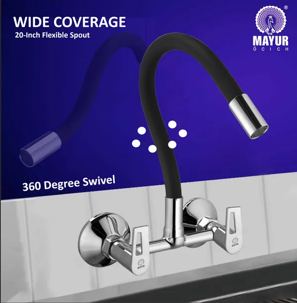 MAYUR_ÖCICH_Brass_Kitchen_Sink_Mixer_Tap_|_Flexible_360_Silicone_Swivel_Spout_|_Hot_&_Cold_Dual_Handle_Faucet_For_Kitchen_|_Chrome_Finish_|_10-Year_Warranty
